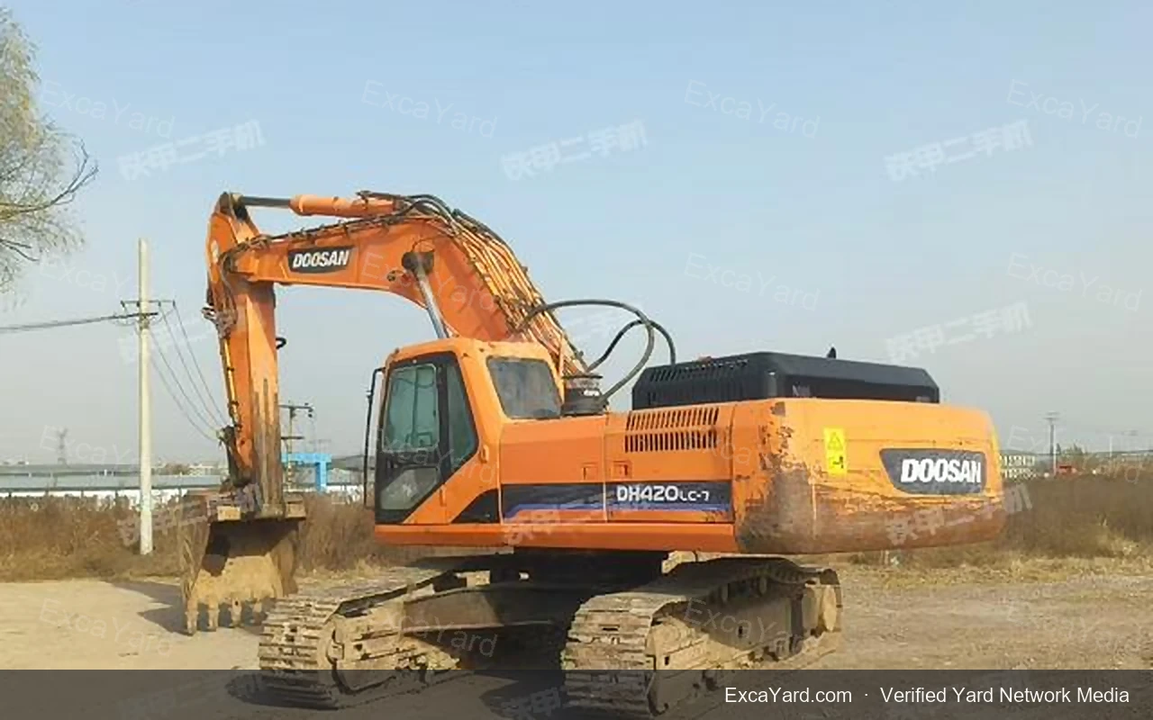 حفارة Doosan DH420LC7 موديل 2012 - 8,000 ساعة درجة B
