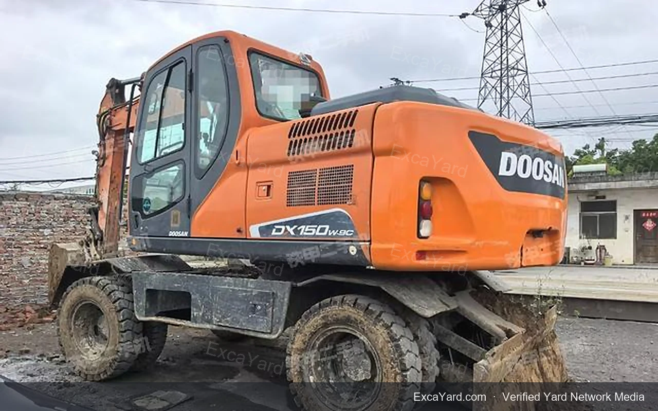 2019 Doosan DX150WE9C Used Excavator — gallery view 3, used excavator available for export from China
