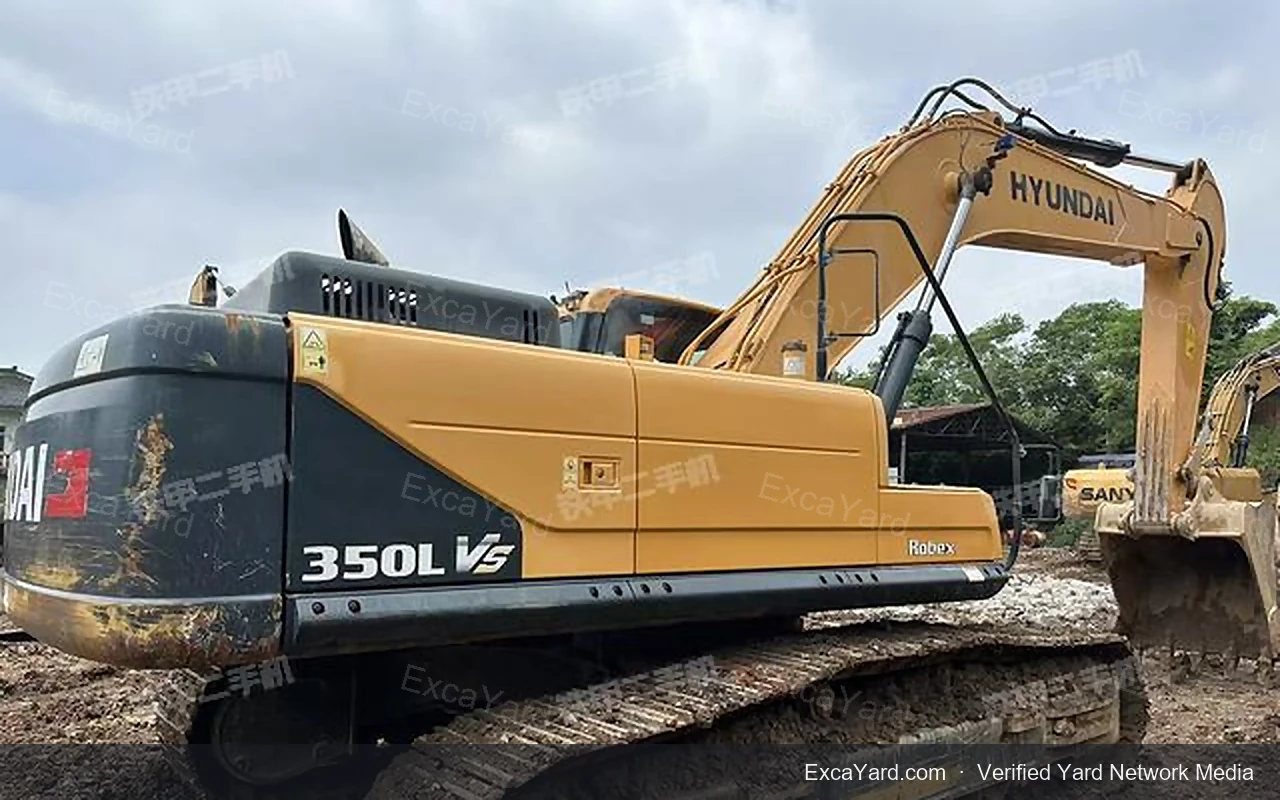 2021 Hyundai 350LVS Used Excavator — gallery view 3, used excavator available for export from China