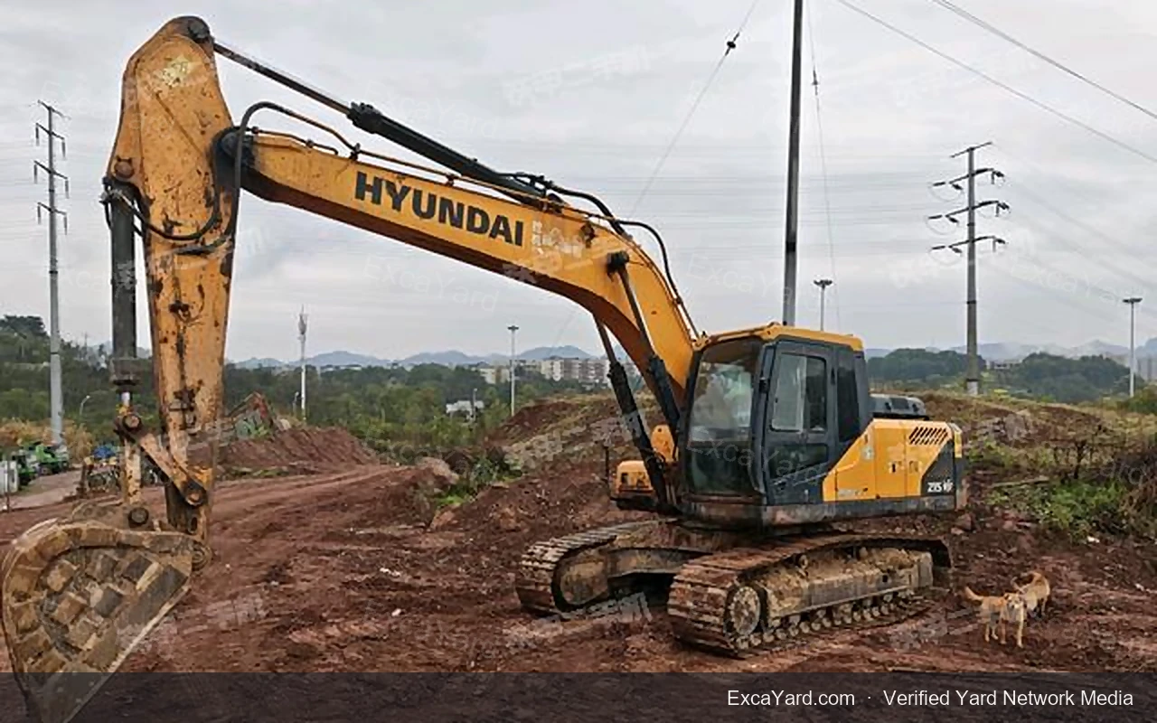 2020 Hyundai R215VS used excavator for sale — Grade A, 7,076 hours, FOB Shanghai $20,000 | Stock EXY-HYUNR215VS-163