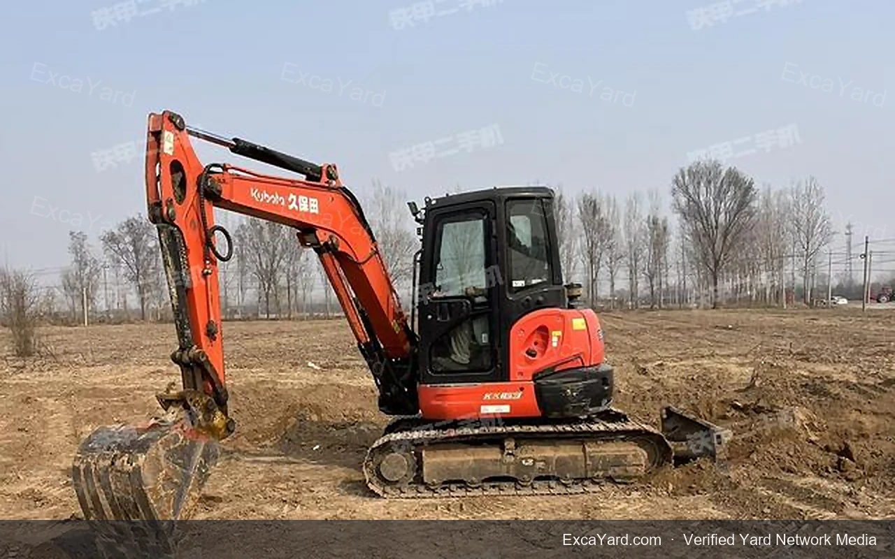 Excavadora Kubota KX1635 de 2022, 4.582 h, Grado A para exportación
