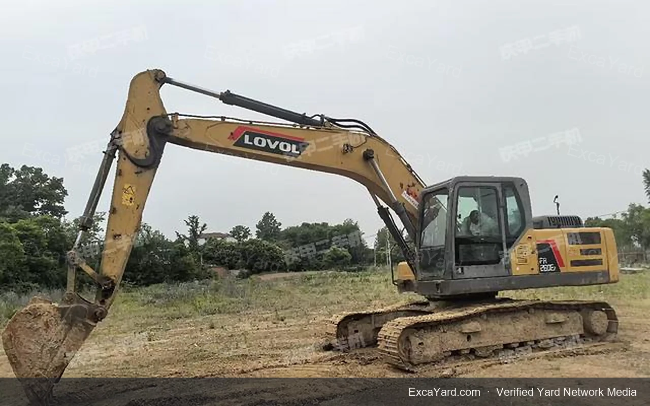 2020 Lovol FR220E2 used excavator for sale — Grade A, 4,991 hours, FOB Shanghai $23,500 | Stock EXY-LOVOFR220E2-177