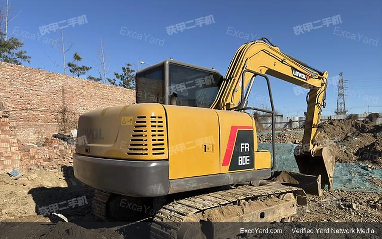 2019 Lovol FR80E used excavator for sale — Grade A, 4,600 hours, FOB Shanghai $21,500 | Stock EXY-LOVOFR80E-146