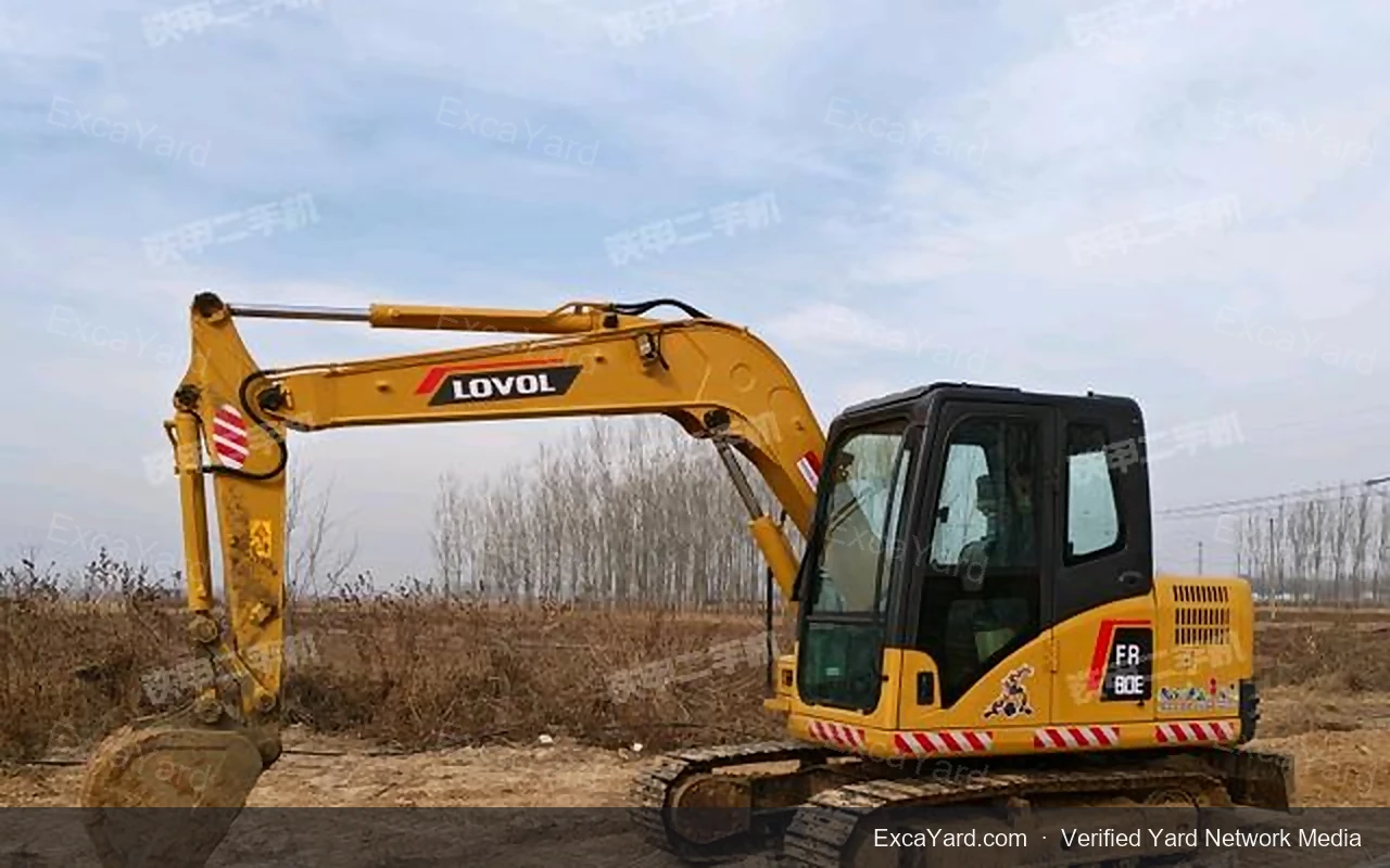 2015 Lovol FR80E used excavator for sale — Grade B, 4,356 hours, FOB Shanghai $13,000 | Stock EXY-LOVOFR80E-205
