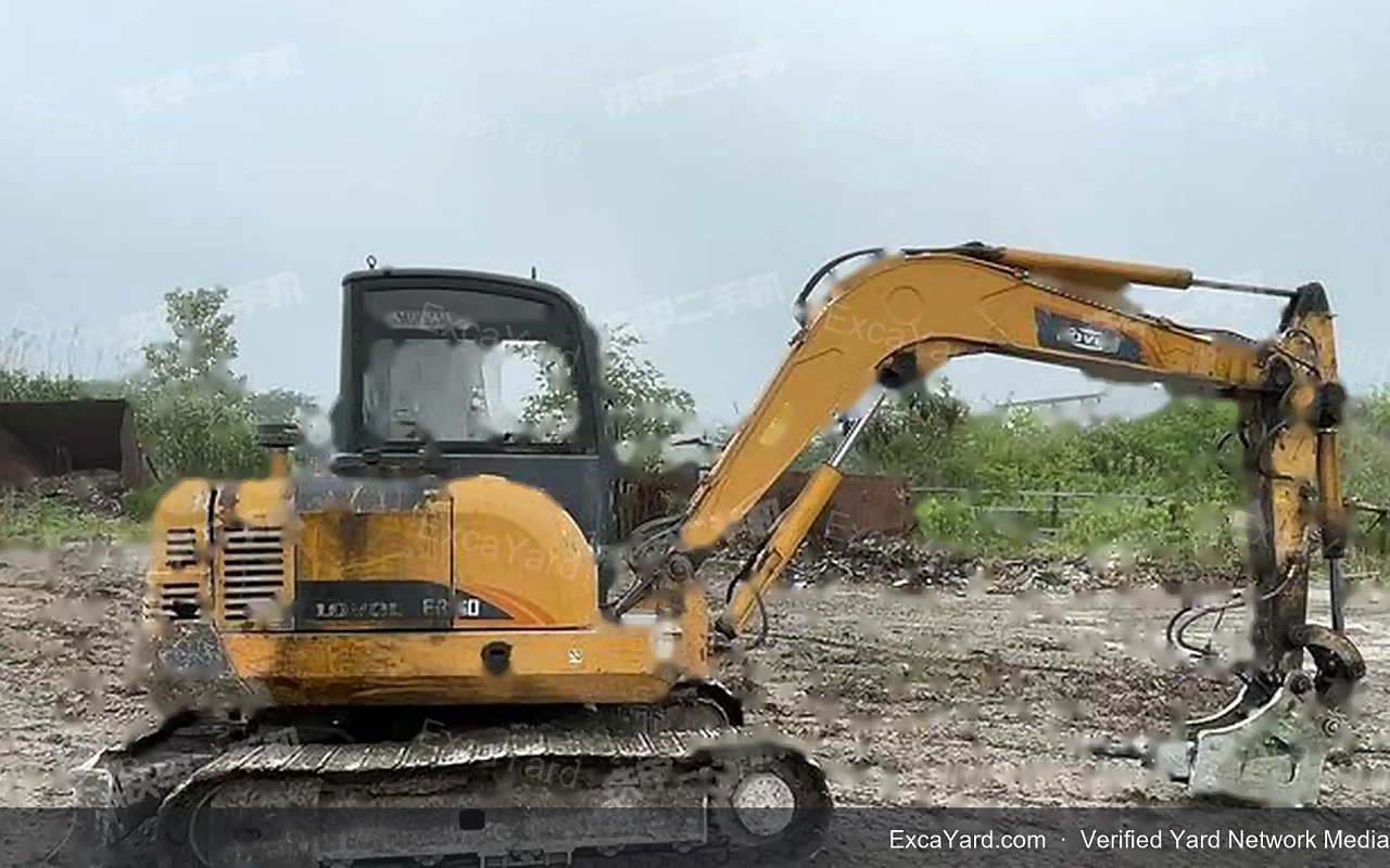 Excavadora Lovol FR80G usada 2015 Grado B 9000h para exportación