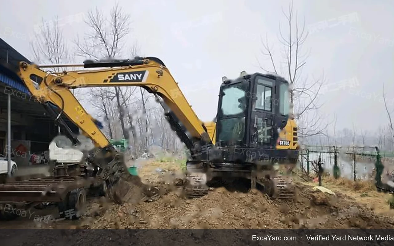 2020 Sany SY60C used excavator for sale — Grade A, 3,400 hours, FOB Shanghai $18,500 | Stock EXY-SANYSY60C-075