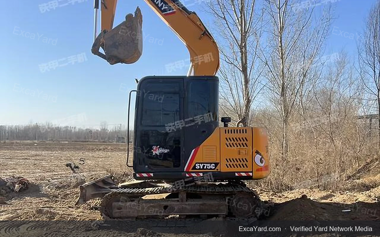 2017 Sany SY75C Used Excavator — gallery view 9, used excavator available for export from China