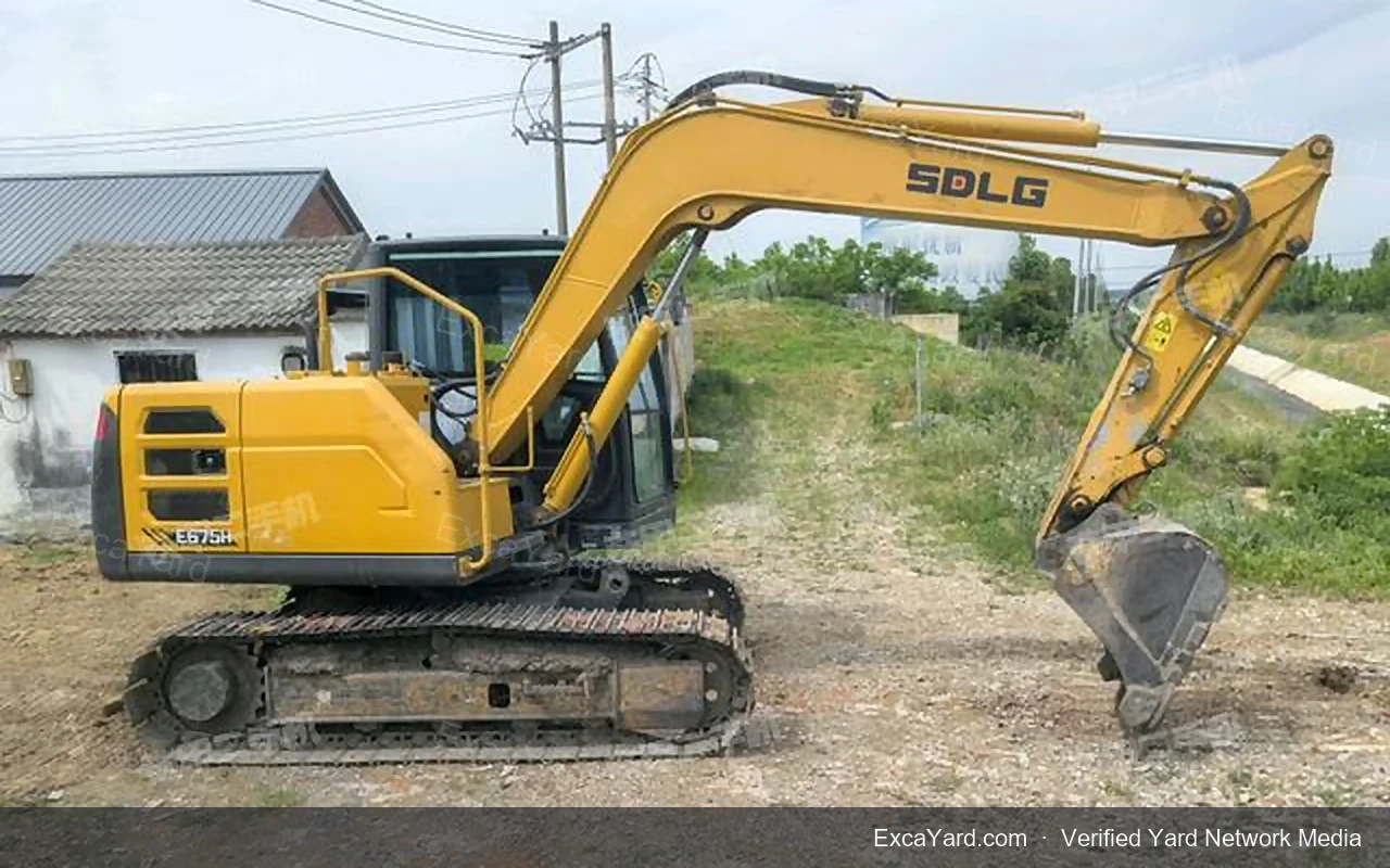 2023 SDLG E675H used excavator for sale — Grade A, 2,961 hours, FOB Shanghai $93,500 | Stock EXY-SDLGE675H-196