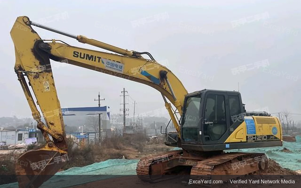 حفارة Sumitomo SH210A5 موديل 2021 - درجة A، 4,200 ساعة