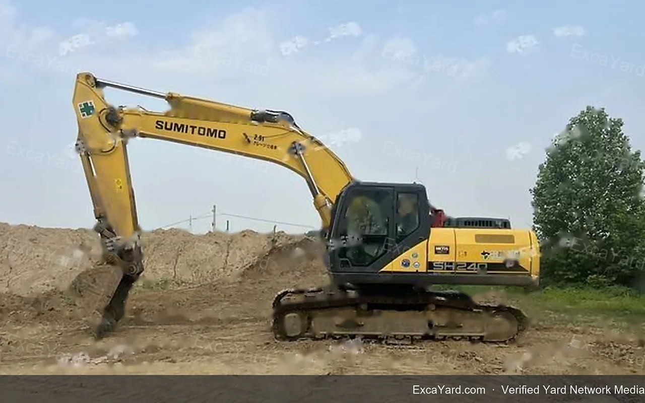 حفارة Sumitomo SH2406 موديل 2020 بعدد ساعات 1,485 ساعة درجة A للتصدير