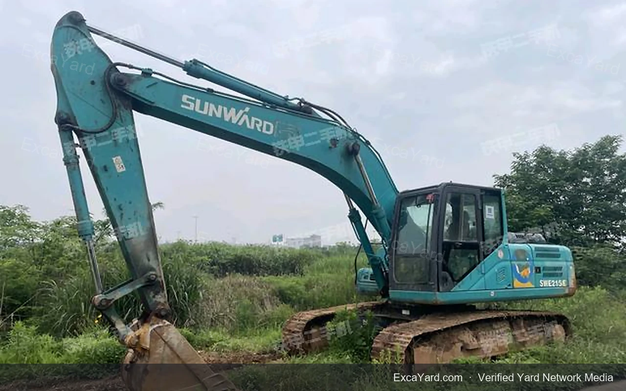 Excavadora Sunward SWE215 de 2021, 7.250 horas, Grado A para exportación