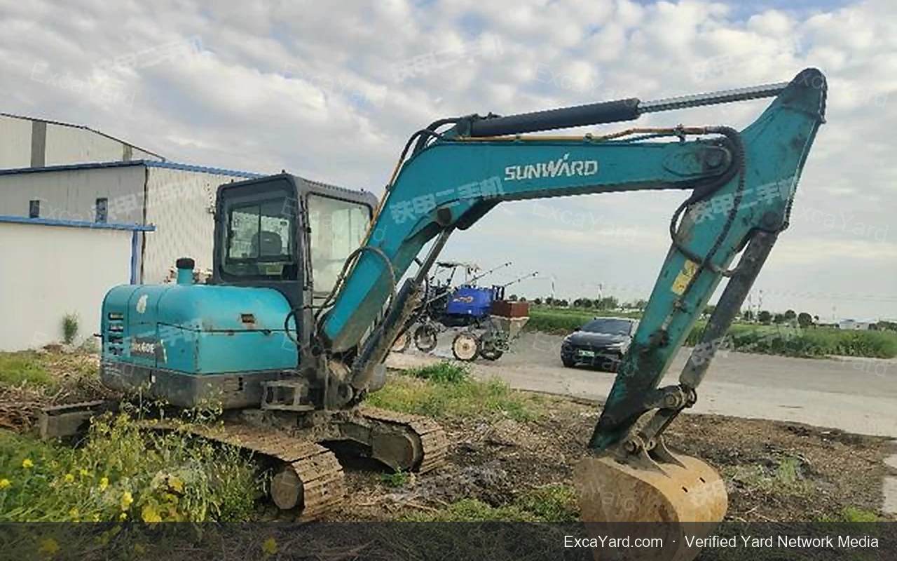 2021 Sunward SWE60E used excavator for sale — Grade A, 3,826 hours, FOB Shanghai $19,500 | Stock EXY-SUNWSWE60E-169