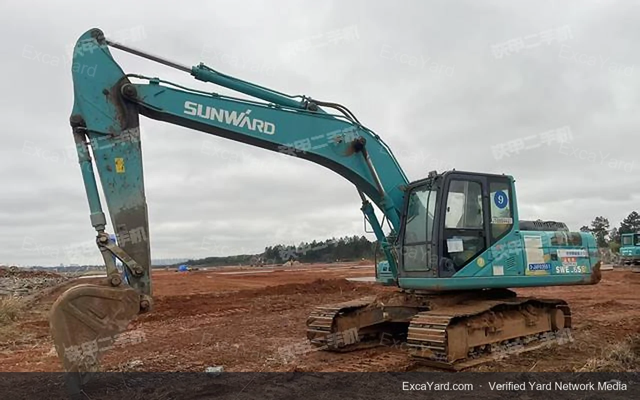 Pelle Sunward SWE70E de 2016, 5000 h, catégorie A, exportation